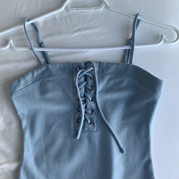 Guess baby blue cross tie bodysuit - Picture 2 of 4